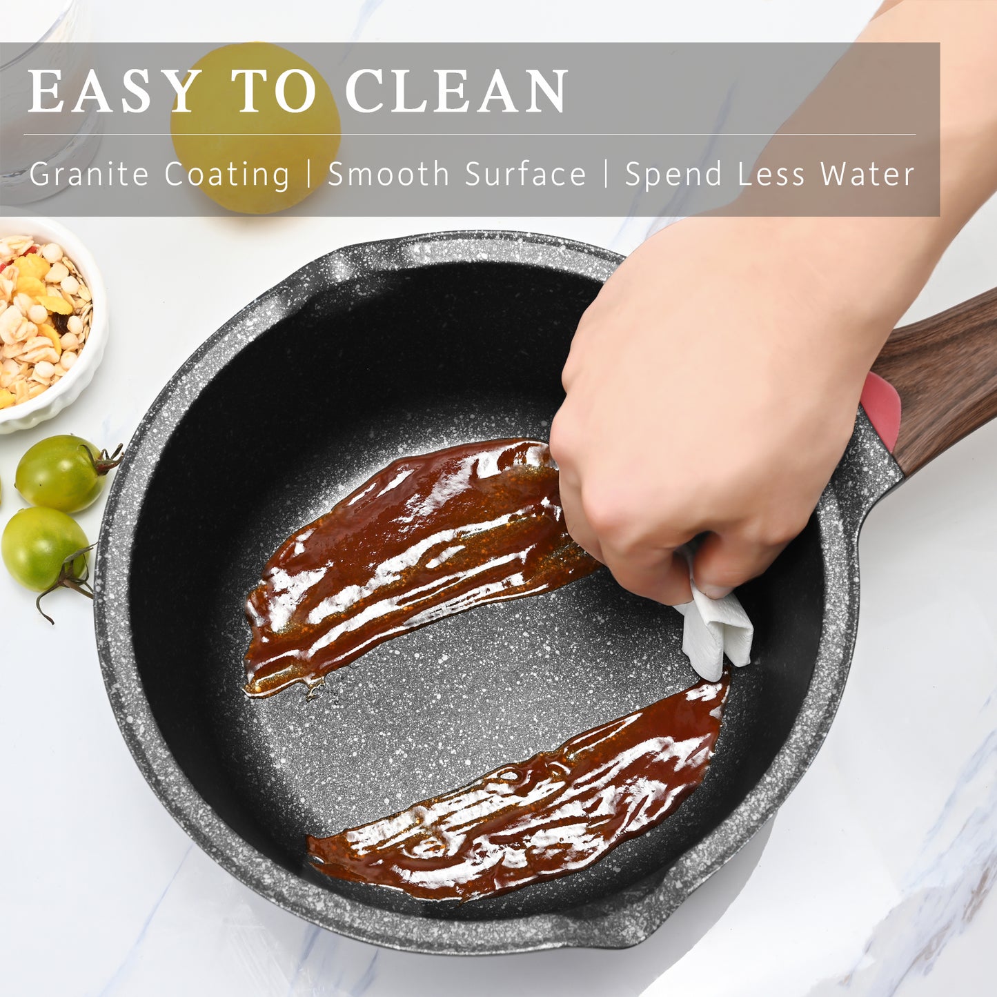 Vinchef Nonstick Sauce Pan with Lid