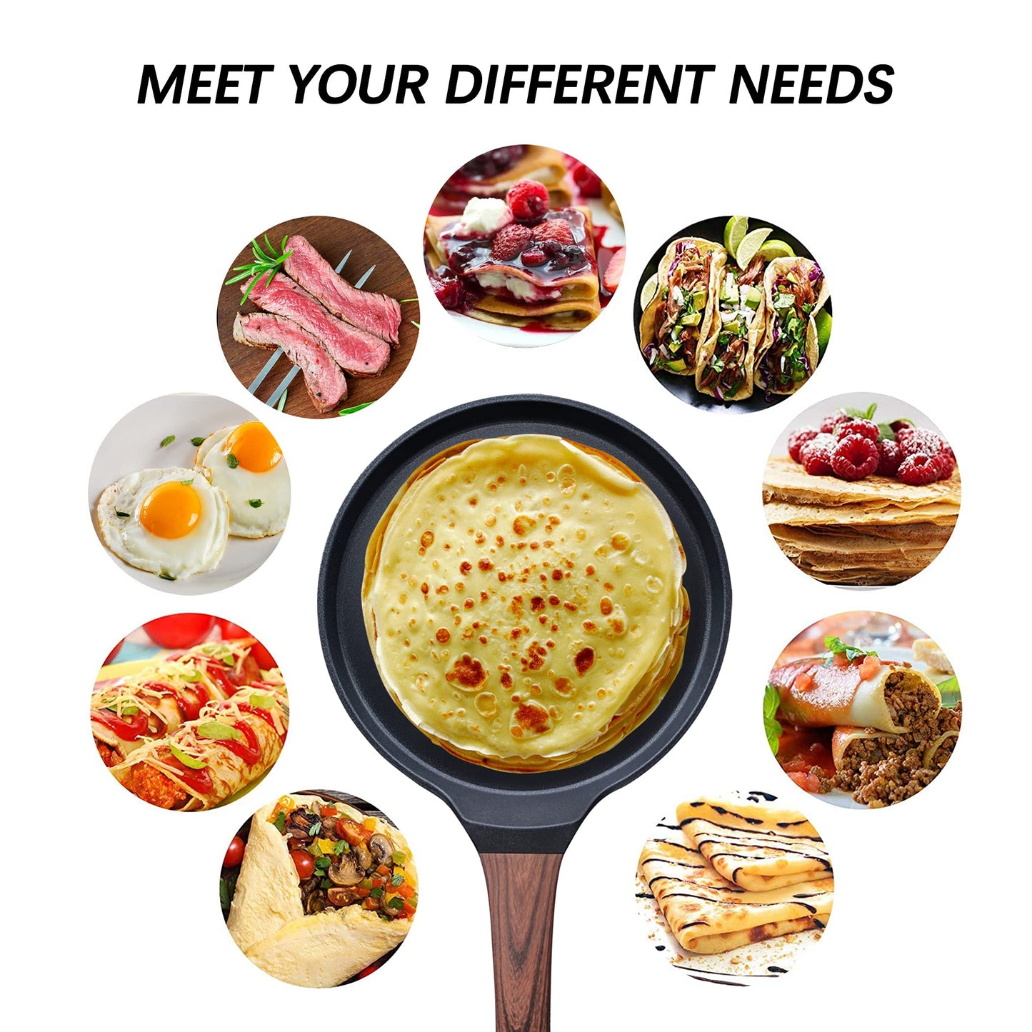 Vinchef Nonstick 10inch Crepe Pan
