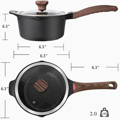 Vinchef Nonstick Sauce Pan with Lid