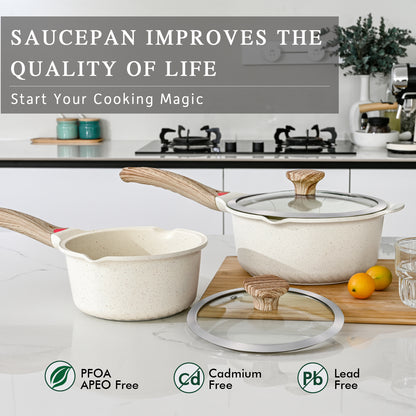 VINCHEF Nonstick Stockpot With Lid