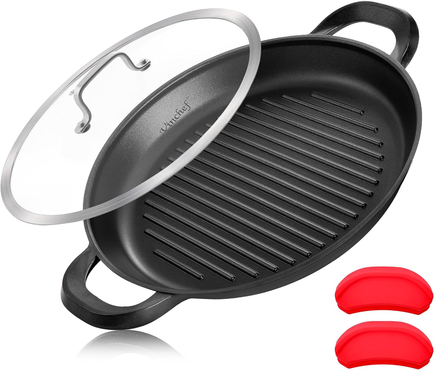 Vinchef Nonstick Grill Pan for Stove tops