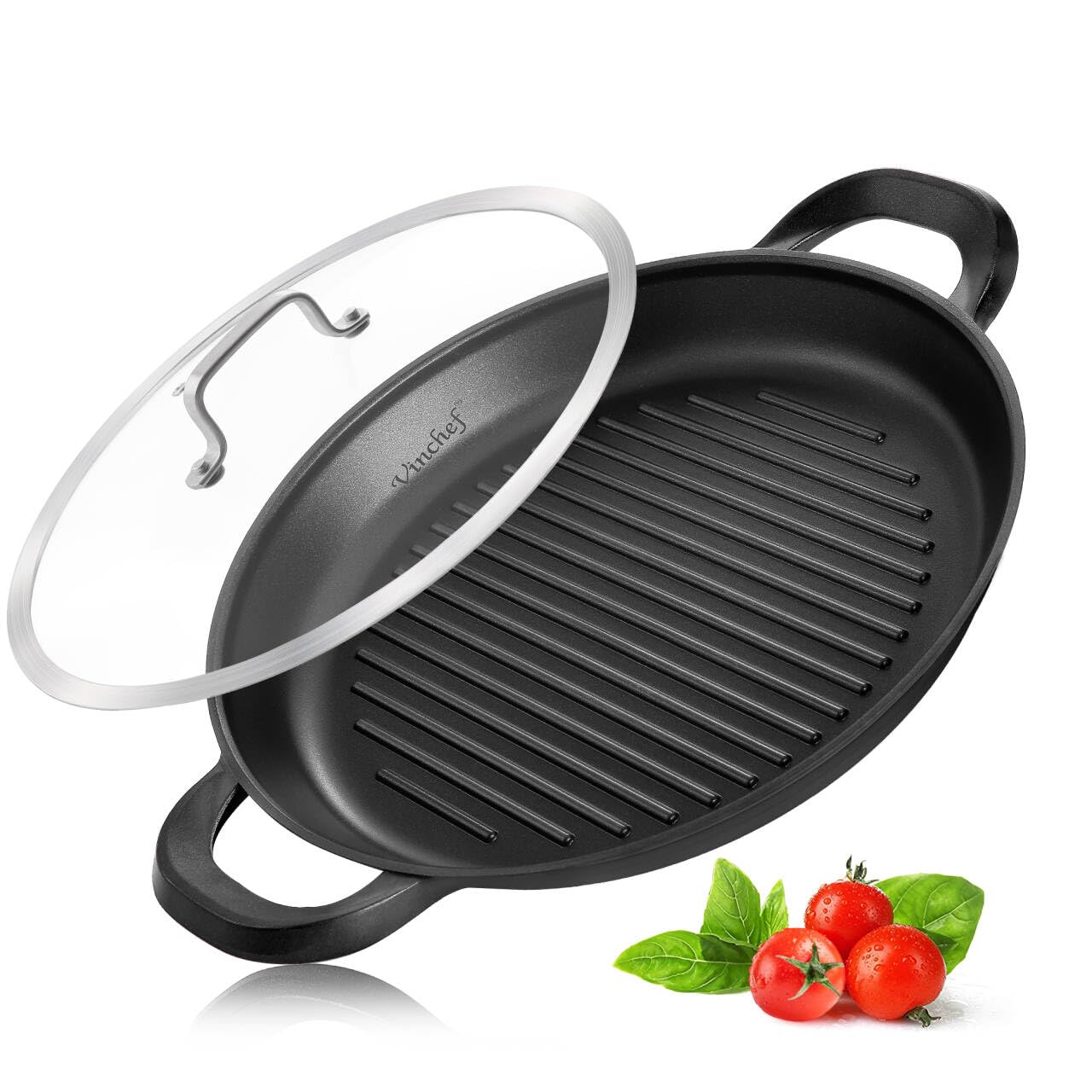 Vinchef Nonstick Grill Pan for Stove tops