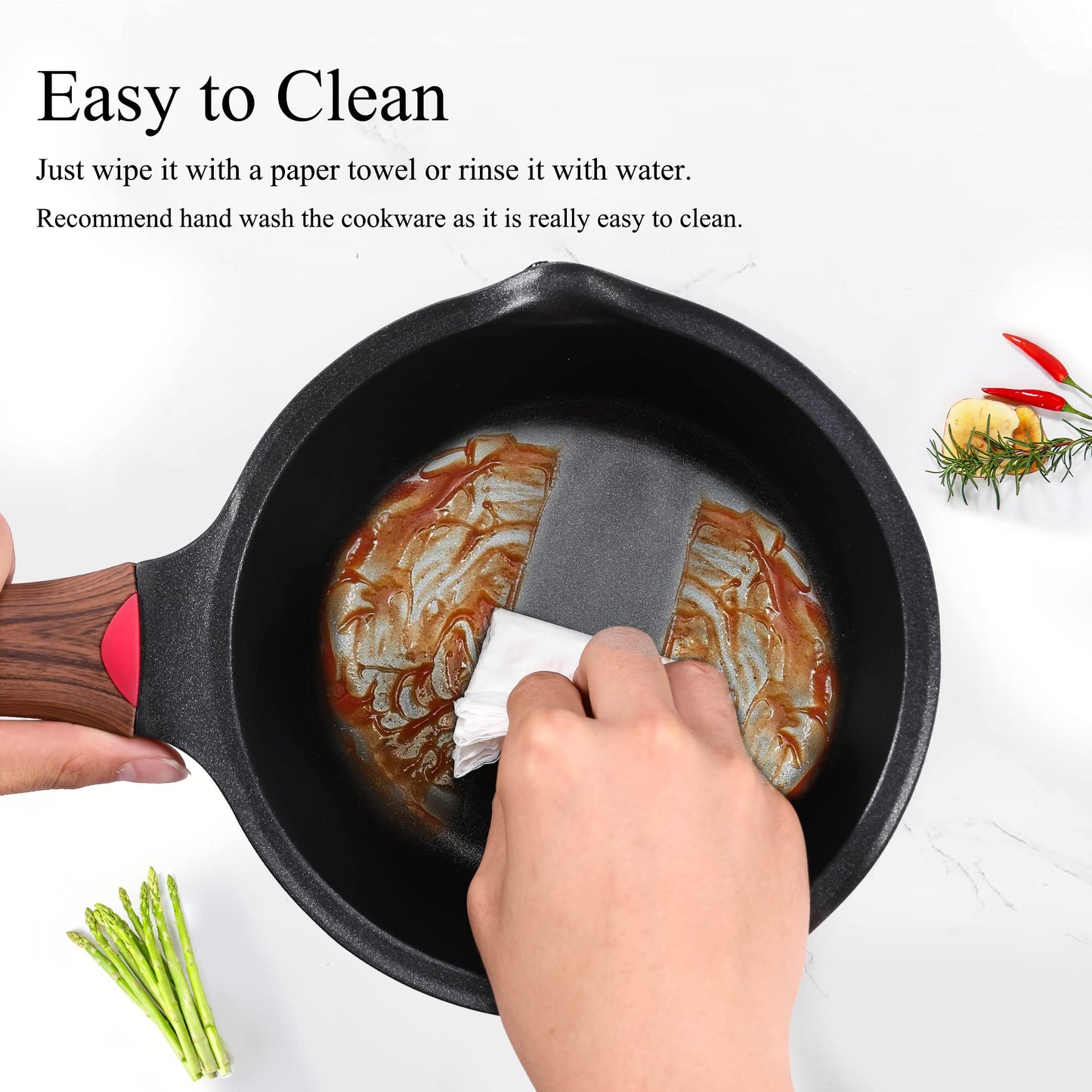 Vinchef Nonstick Sauce Pan with Lid