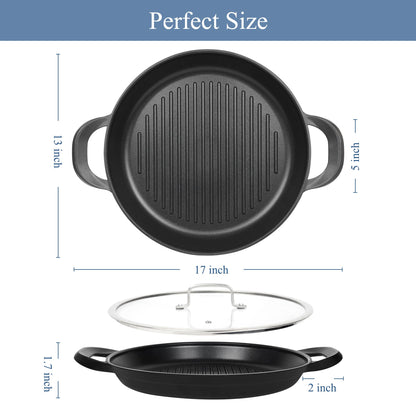 Vinchef Nonstick Grill Pan for Stove tops