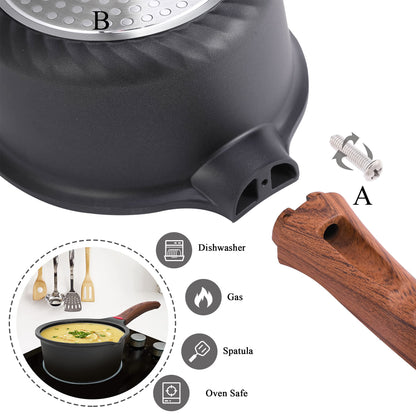 Vinchef Nonstick Sauce Pan with Lid