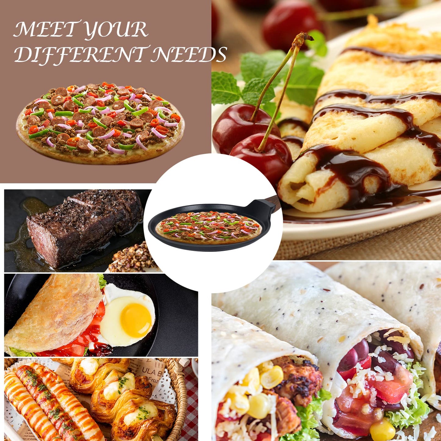 Vinchef Nonstick 10inch Crepe Pan